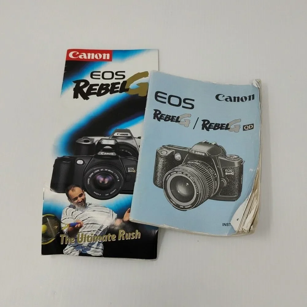 Canon EOS Rebel G 35mm SLR Film Camera w 35-80mm Lens User‎ Guide Remote Shutter